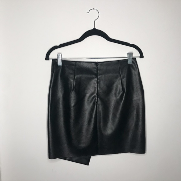 Faux Leather Black Mini Skirt | Vici Collection - Picture 5 of 6